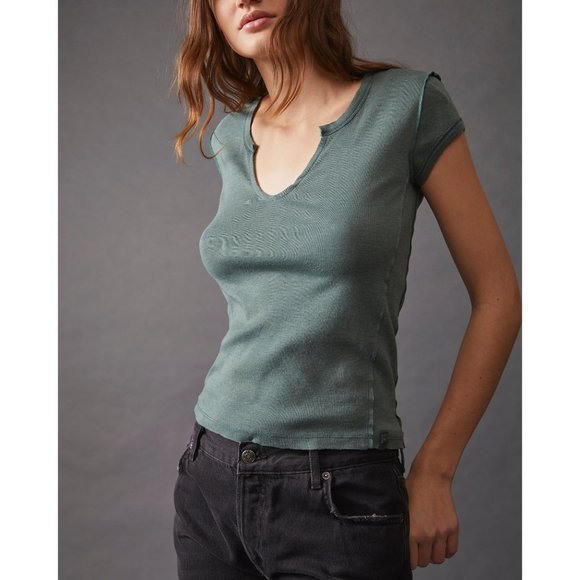 Free People Tops - 🎉LAST CHANCE🎉 NWT Free People Always Yours Tee / Dried Pine
